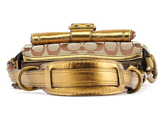 Coach Borsa a tracolla Signature Soho 1495 Beige Bronze - vista 4