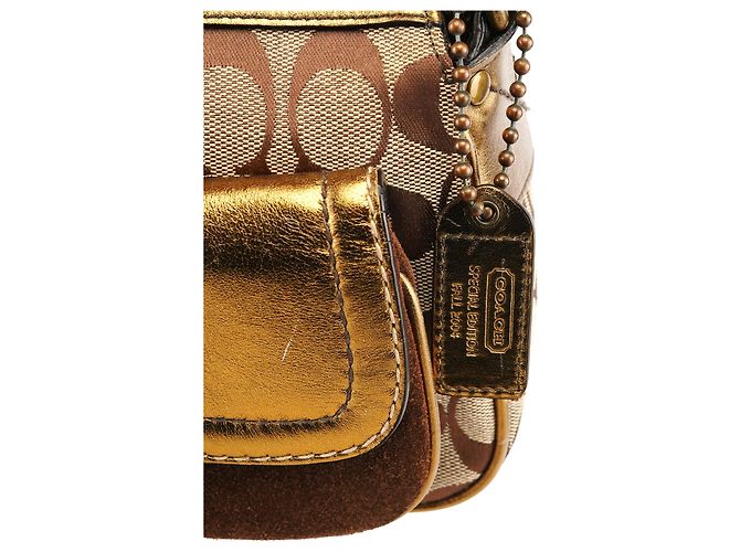 Coach Borsa a tracolla Signature Soho 1495 Beige Bronze - vista 8
