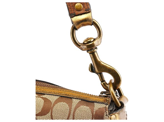 Coach Borsa a tracolla Signature Soho 1495 Beige Bronze - vista 9