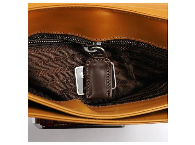 Prada Spazzolato Gradient Gürteltasche Hellbraun - Ansicht 12