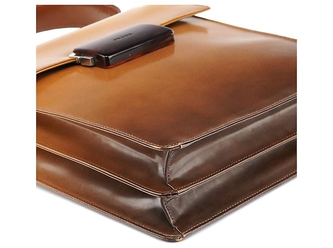 Prada Spazzolato Gradient Gürteltasche Hellbraun - Ansicht 8
