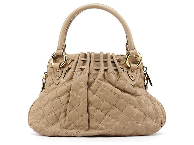 Marc Jacobs Beige gesteppte Leder Stam 2-Way Tasche - Ansicht 3