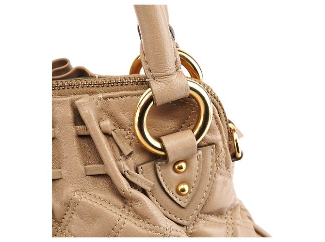 Marc Jacobs Beige gesteppte Leder Stam 2-Way Tasche - Ansicht 7
