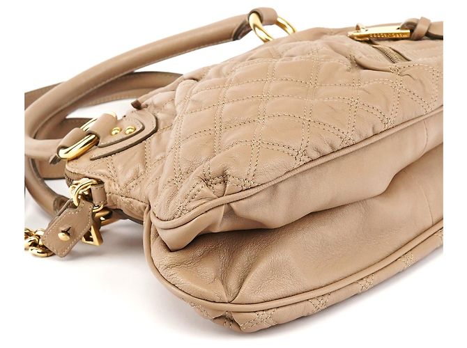 Marc Jacobs Beige gesteppte Leder Stam 2-Way Tasche - Ansicht 8