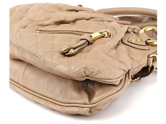 Marc Jacobs Beige gesteppte Leder Stam 2-Way Tasche - Ansicht 9