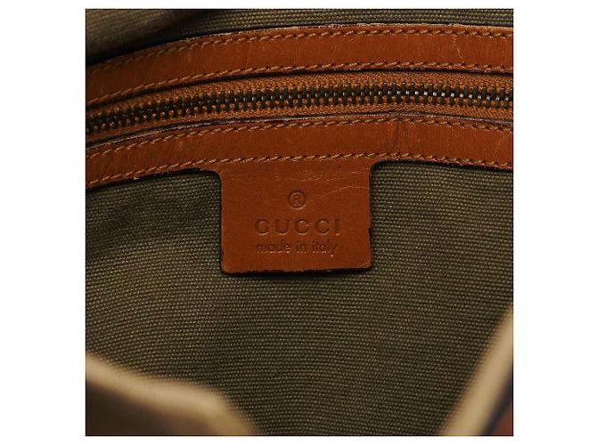 Gucci Borsa a tracolla 2003 Khaki Canvas - vista 13
