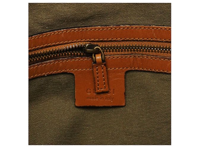 Gucci Borsa a tracolla 2003 Khaki Canvas - vista 14