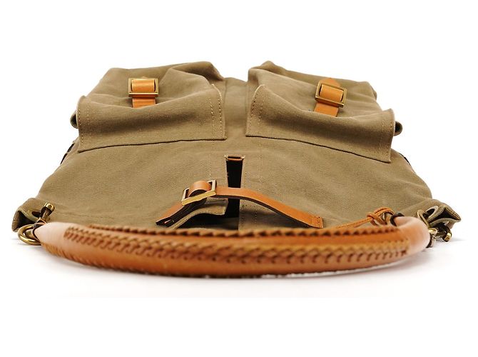 Gucci Borsa a tracolla 2003 Khaki Canvas - vista 4