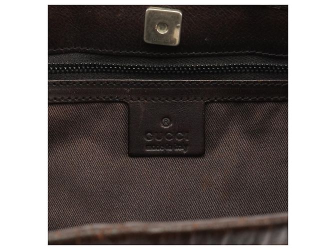 Gucci Borsa a tracolla bucket 106240 Brown GG Canvas - vista 10
