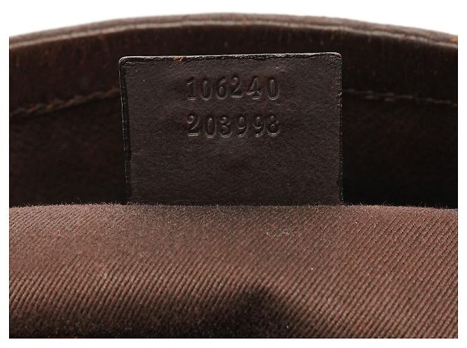 Gucci Borsa a tracolla bucket 106240 Brown GG Canvas - vista 12