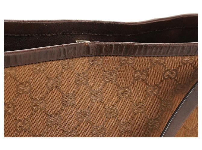 Gucci Borsa a tracolla bucket 106240 Brown GG Canvas - vista 9