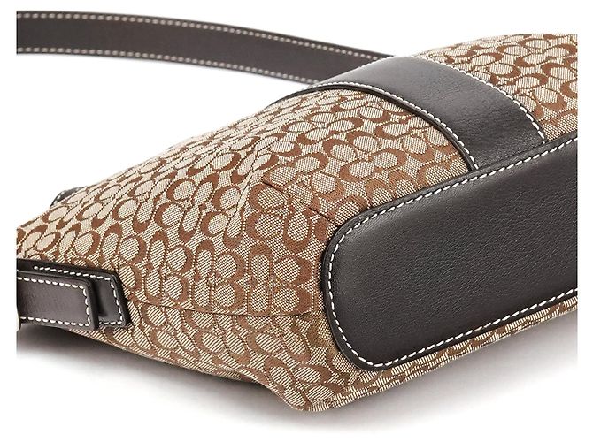 Coach Borsa a tracolla Signature 4771 Beige Brown - vista 10