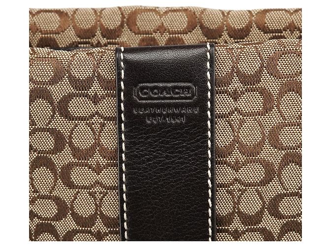 Coach Borsa a tracolla Signature 4771 Beige Brown - vista 6