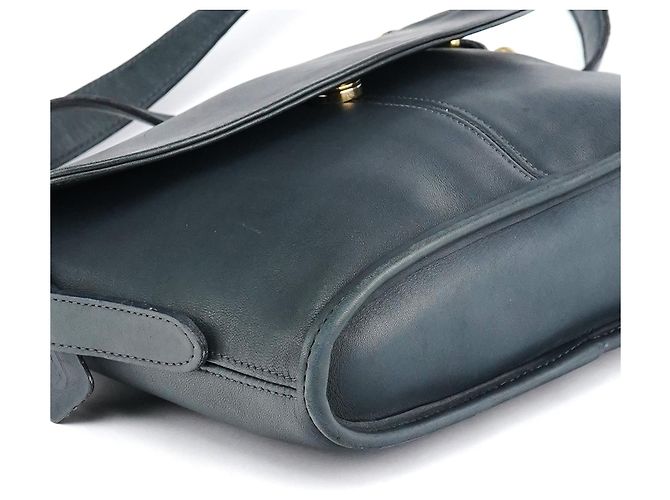 Coach 9807 Borsa a tracolla con patta in pelle Midnight Navy - vista 12