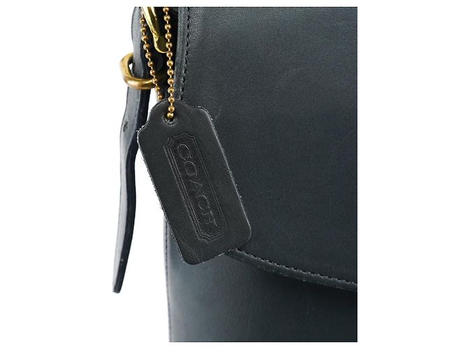 Coach 9807 Borsa a tracolla con patta in pelle Midnight Navy - vista 6