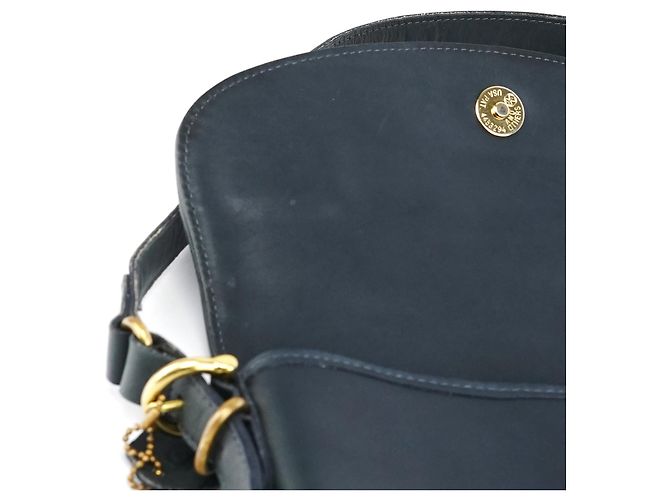 Coach 9807 Borsa a tracolla con patta in pelle Midnight Navy - vista 7