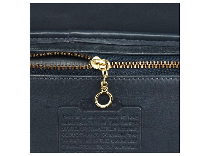 Coach 9807 Borsa a tracolla con patta in pelle Midnight Navy - vista 8