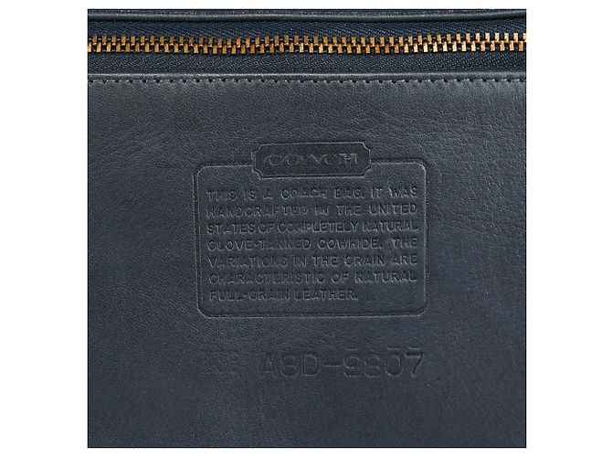Coach 9807 Borsa a tracolla con patta in pelle Midnight Navy - vista 9
