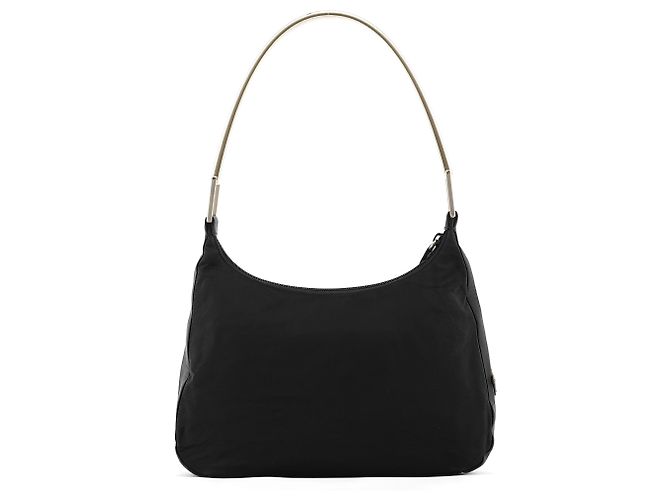 Prada Borsa a Tracolla Hobo B8448 Black Tessuto Metallo - vista 3