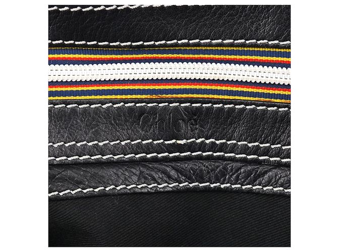 Chloé Borsa Tote in pelle nera con borchie - vista 11