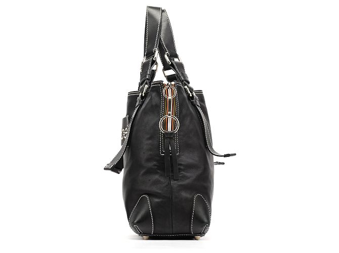Chloé Borsa Tote in pelle nera con borchie - vista 2