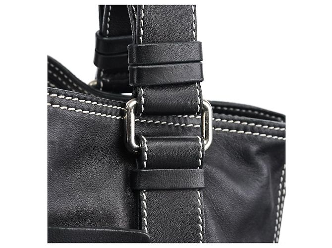 Chloé Borsa Tote in pelle nera con borchie - vista 6