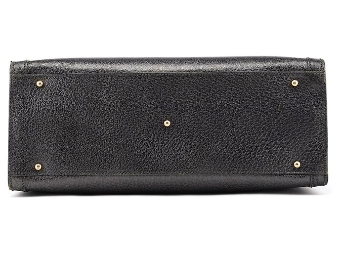 Gucci Borsa Tote Diana Bamboo in pelle antracite - vista 5