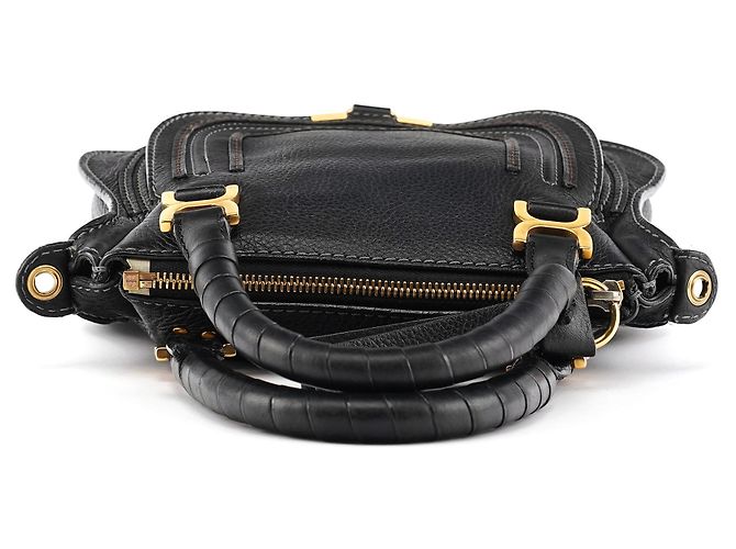 Chloé Borsa Marcie 2-Way piccola in pelle nera - vista 4