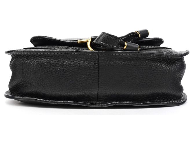 Chloé Borsa Marcie 2-Way piccola in pelle nera - vista 5