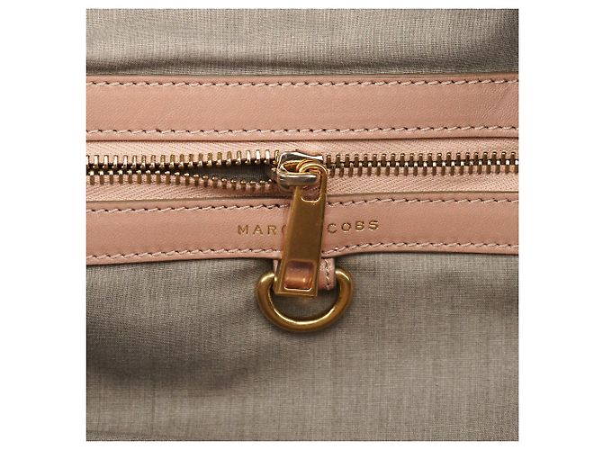 Marc Jacobs Bolsa Bowling em couro acolchoado Rosa Bege - vista 13