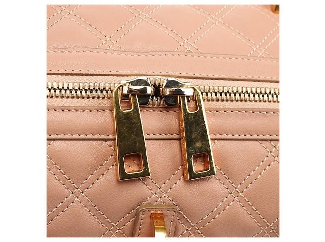 Marc Jacobs Bolsa Bowling em couro acolchoado Rosa Bege - vista 8