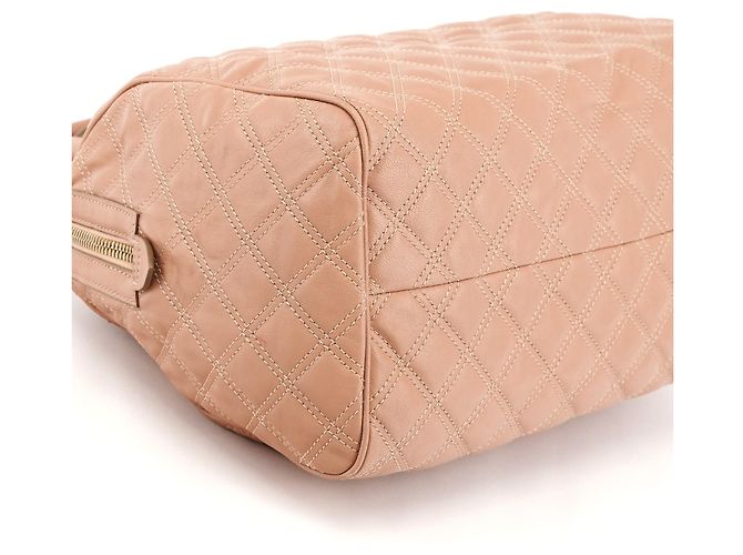 Marc Jacobs Bolsa Bowling em couro acolchoado Rosa Bege - vista 9