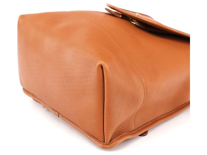 Coach 9791 Tan Leather Turnlock Backpack Bag - view 10