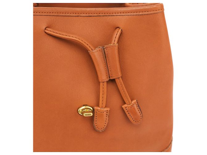 Coach 9791 Tan Leather Turnlock Backpack Bag - view 11