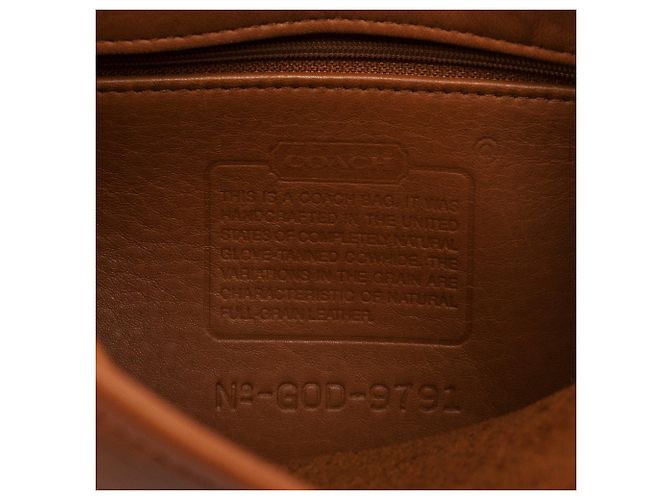 Coach 9791 Tan Leather Turnlock Backpack Bag - view 12