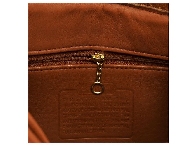 Coach 9791 Tan Leather Turnlock Backpack Bag - view 13