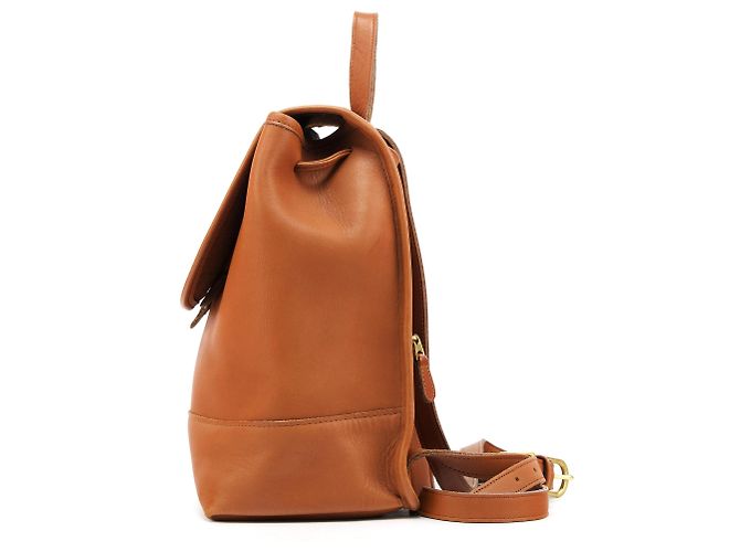 Coach 9791 Tan Leather Turnlock Backpack Bag - view 2