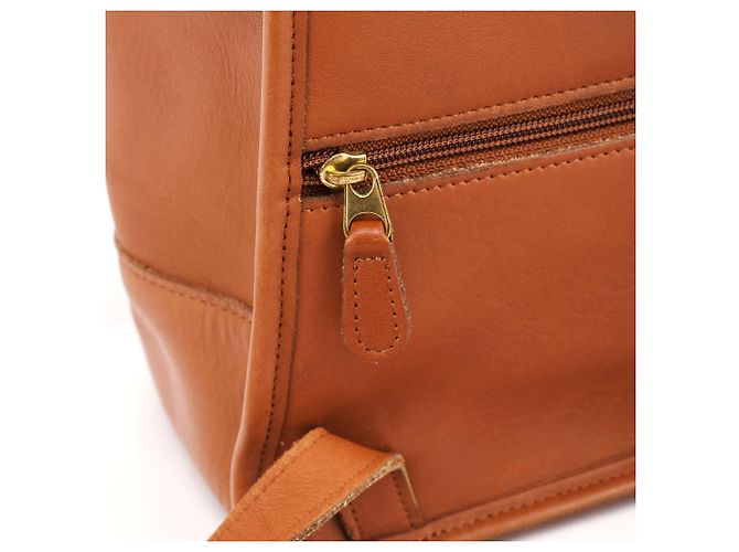 Coach 9791 Tan Leather Turnlock Backpack Bag - view 8