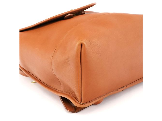 Coach 9791 Tan Leather Turnlock Backpack Bag - view 9