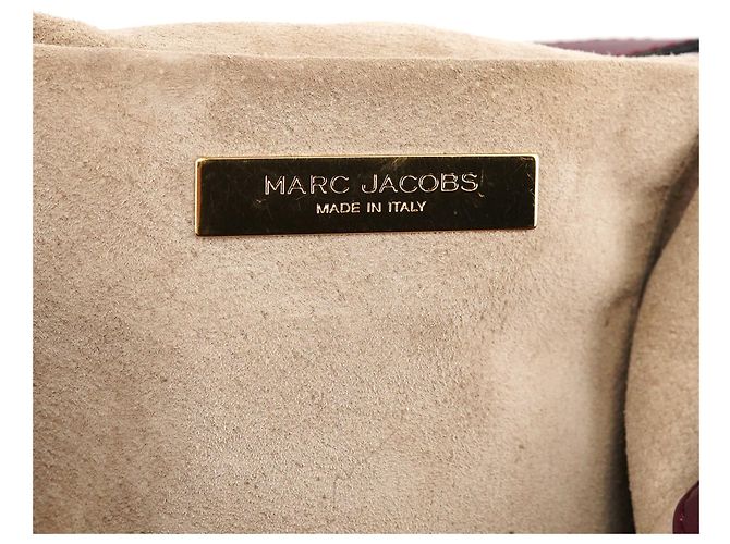 Marc Jacobs Bolsa de ombro em couro roxo com fivela - vista 13