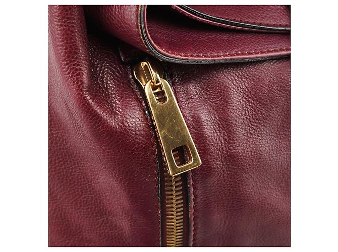 Marc Jacobs Bolsa de ombro em couro roxo com fivela - vista 7