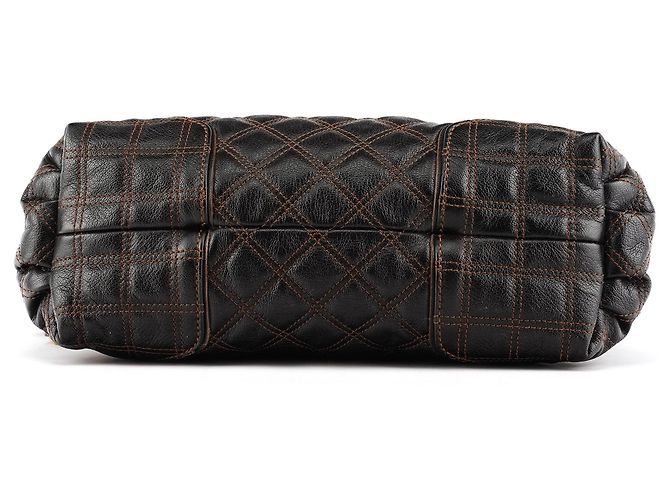 Marc Jacobs  mala 2-Way em pele acolchoada castanho escuro - vista 5