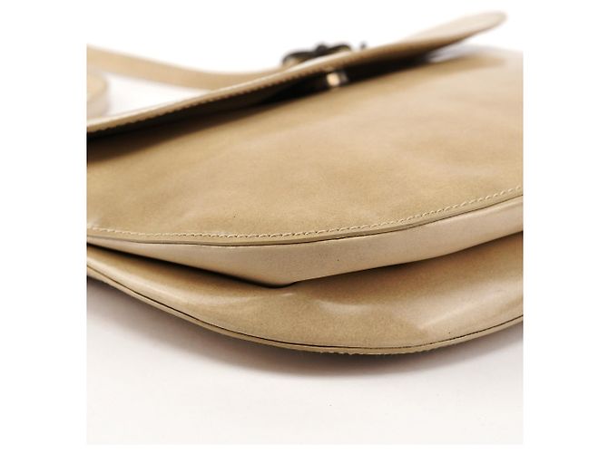 Prada Borsa a tracolla con patta B7185 Ivory Spazzolato Fume - vista 8