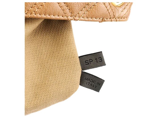 Marc Jacobs Borsa a tracolla con patta in pelle trapuntata Tan - vista 10