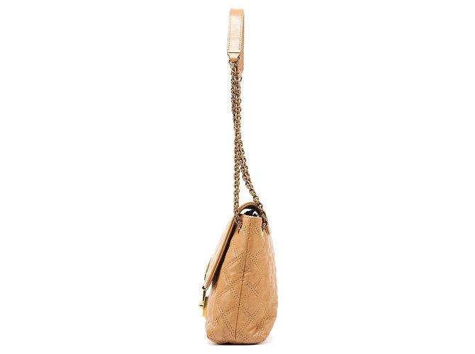 Marc Jacobs Borsa a tracolla con patta in pelle trapuntata Tan - vista 2