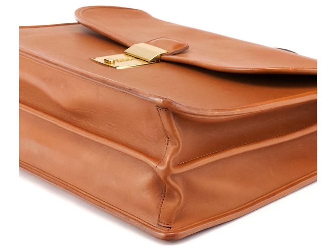 Coach Borsa briefcase 2-way in pelle marrone chiaro con lucchetto 5353 - vista 10