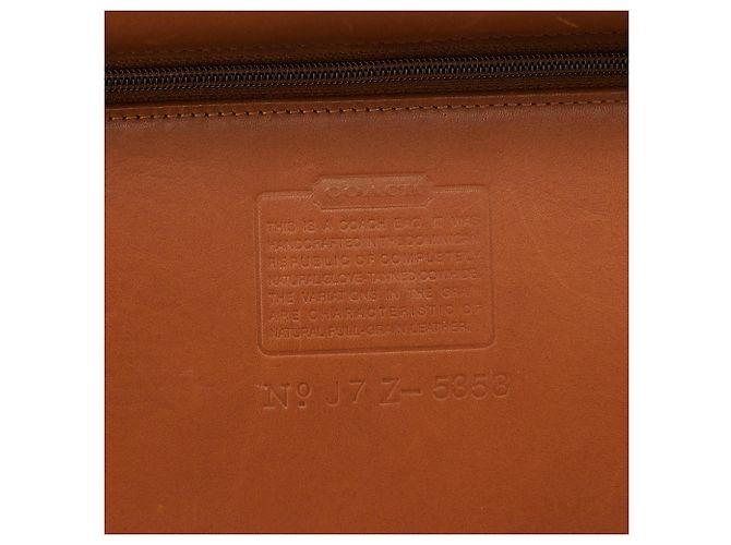 Coach Borsa briefcase 2-way in pelle marrone chiaro con lucchetto 5353 - vista 12