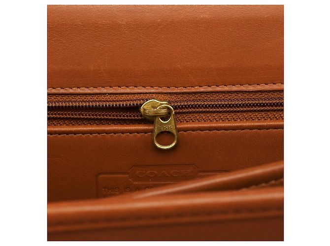 Coach Borsa briefcase 2-way in pelle marrone chiaro con lucchetto 5353 - vista 13