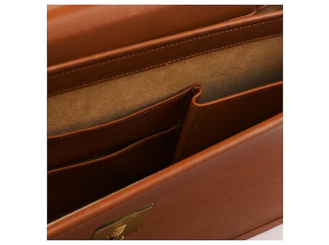 Coach Borsa briefcase 2-way in pelle marrone chiaro con lucchetto 5353 - vista 14
