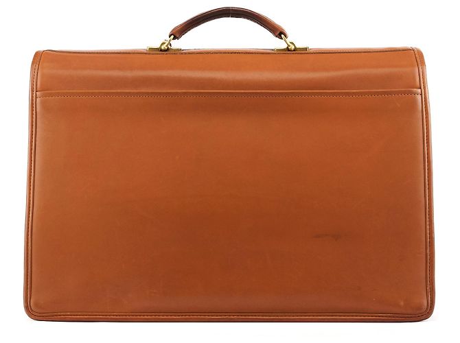 Coach Borsa briefcase 2-way in pelle marrone chiaro con lucchetto 5353 - vista 3